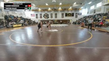 165 lbs Semifinal - Caiden Sorenson, Greybull/Riverside vs Triffen Jolley, Rocky Mountain