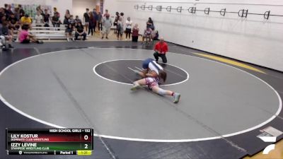 132 lbs Semifinal - Izzy LeVine, Stampede Wrestling Club vs Lily Kostur, Dominate Club Wrestling