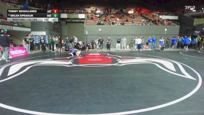 132 lbs Consi Of 8 #2 - Tommy Magallanes, Justin Garza vs Micah Spradlin, Bakersfield