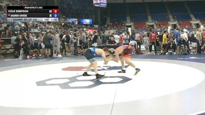 106 lbs Champ. Rd Of 128 - Cole Simpson, Colorado vs Jaden Uhde, Delaware