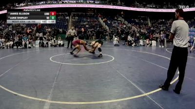 4A 190 lbs Semifinal - Luke Shipley, Weddington High School vs James Ellison, Lumberton