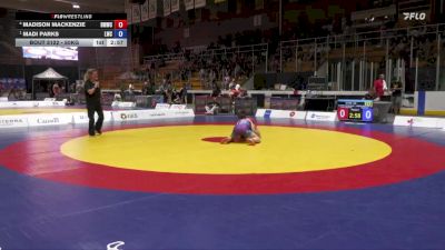 50kg Semifinal - Madison MacKenzie, Burnaby Mountain Wrestling Club vs Madi Parks, London-Western Wrestling Club