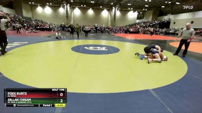 132 lbs Cons. Round 4 - Dillan Chisam, St. Pius X (Kansas City) vs Foxx Kurtz, El Reno