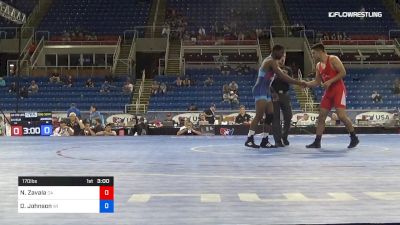 170 lbs Cons Semis - Nico Zavala, California vs Dajun Johnson, Wisconsin