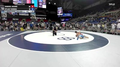 120 lbs Cons. Sub-rd Of 32 - Samuel Adams, OH vs Dylan Yarema, AL