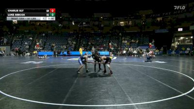 141 lbs Consi Of 16 #2 - Charlie Sly, Gardner-Webb vs Luke Simcox, North Carolina