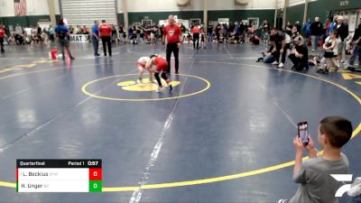 60 lbs Quarterfinal - Landon Beckius, Ogallala Youth Wrestling vs Harvin Unger, Yuma