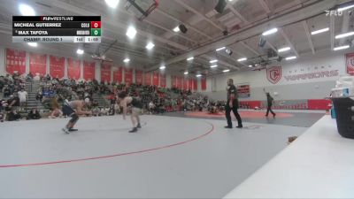 165 lbs Champ. Round 1 - Max Tafoya, Mountain Vista vs Micheal Gutierrez, Columbine