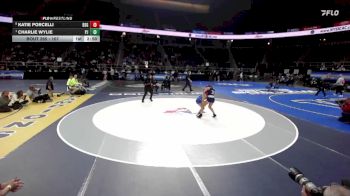 107 lbs Semifinal - Charlie Wylie, Port Jervis-9 vs Katie Porcelli, Bay Shore Girls-11