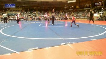 43 lbs Consi Of 16 #2 - Uriah Moore, Berryville Youth Wrestling Club vs Rowdy Tyler, Berryhill Wrestling Club