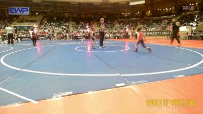 43 lbs Consi Of 16 #2 - Uriah Moore, Berryville Youth Wrestling Club vs Rowdy Tyler, Berryhill Wrestling Club