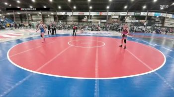 124 lbs Quarterfinal - Gracie Lobbins, East River Raptors vs Hadley Schomp, American Outlaws Wrestling