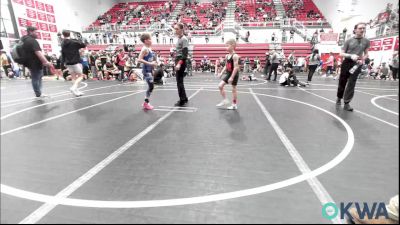73 lbs Quarterfinal - Jett Goodin, Morrison Takedown Club vs Tanion Green, Harrah Little League Wrestling