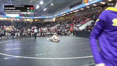 126 lbs Finals (1st & 3rd) - Jack Border, Hinton vs Conner VanRoekel, Lake Mills