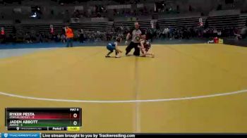 50 lbs Semis (4 Team) - Jaden Abbott, Adrian vs Ryker Pesta, Staples-Motley