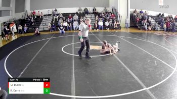 10U - 75 lbs Round 1 - Jayson Burns, Belle Vernon vs Roman Cerra, Southmoreland