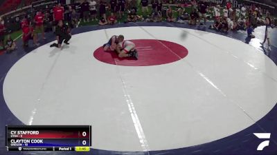 100 lbs Placement Matches (8 Team) - Cy Stafford, Utah vs Clayton Cook, Oregon