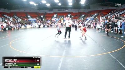 70 lbs Cons. Round 2 - Owen Clay, Anchor Bay WC vs Brycen Hein, Michigan West WC