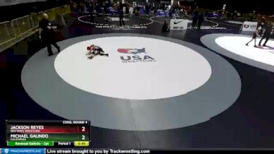 49 lbs Cons. Round 4 - Michael Galindo, California vs Jackson Reyes, Red Wave Wrestling