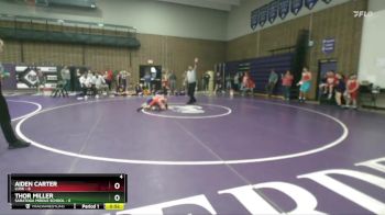 80 lbs Round 2 (6 Team) - Thor Miller, Saratoga Middle School vs Aiden Carter, Lusk
