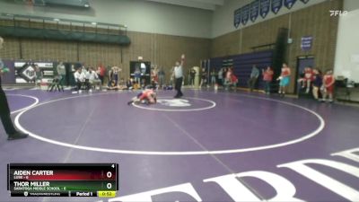 80 lbs Round 2 (6 Team) - Thor Miller, Saratoga Middle School vs Aiden Carter, Lusk