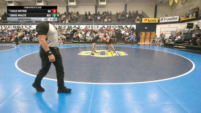 174 lbs Semifinal - Zeke Waltz, McKendree vs Cole Ritter, Maryville