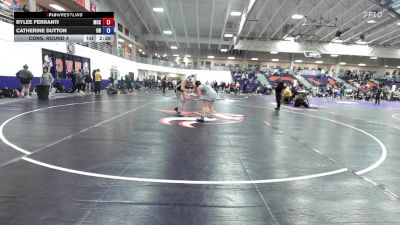 207 lbs Cons. Round 4 - Rylee Ferranti, McKendree University vs Catherine Dutton, Unattached