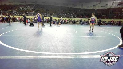 108 lbs Quarterfinal - Kyrstan Perez, Standfast vs Jaeden Wheeler, Chickasha Wrestling