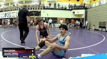 157 lbs Quarterfinal - Silas Foster, Techie Wrestling Club vs Michael Ortega, Portage Wrestling Club