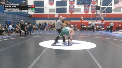 160 lbs Round Of 16 - Hunter Ryan, Southmoreland vs Braxton Carr, Laurel