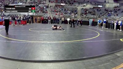 120 lbs Quarterfinal - Caleb Asa, Garrett High School vs Cole Carper, Jimtown