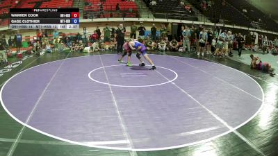 145 lbs Warren Cook, Oregon 1 HS Boys vs Gage Clothier, Montana 1 HS Boys
