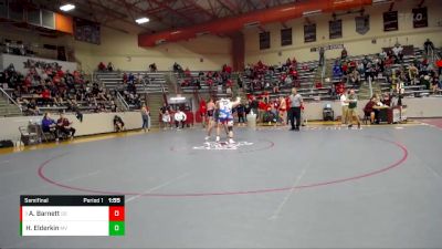 285 lbs Semifinal - Addison Barnett, South Spencer vs Hunter Elderkin, Mt. Vernon