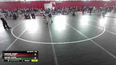 106 lbs Semifinal - Bryer Caves, Lodi High School Wrestling vs Samuel Fahey, RT Elite Wrestling