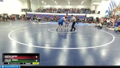 285 lbs Quarterfinal - Miguel Perez, Caldwell vs Justin Hayes, Coeur D Alene