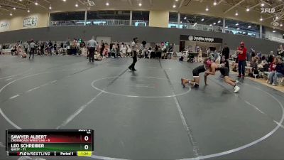 130 lbs Round 1 - Leo Schreiber, Quest vs Sawyer Albert, Crossroads Wrestling