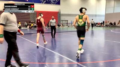 133 lbs 1st Place Match - Steven Harris, Alvernia University vs Logan Connolly, St. Vincent College
