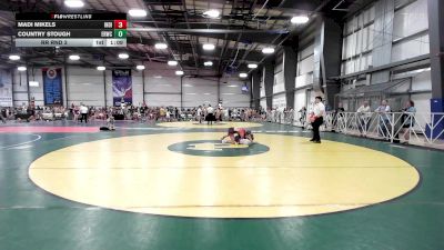 100 lbs Rr Rnd 3 - Madi Mikels, Indiana Outlaws Pink vs Country Stough, East Rowan Wrestling Club