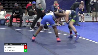 93 lbs Semifinal - Luella Gardner, Hughesville, PA vs Grayson Richburg, Baltimore, MD