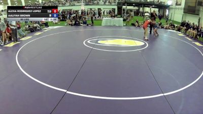 95 lbs Alexa Rodriguez Lopez, Texas Blue vs Aaliyah Brown, Indiana