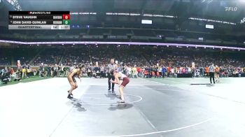 D1-126 lbs Quarterfinal - John David Quinlan, Rochester Adams vs Steve Vaughn, Davison