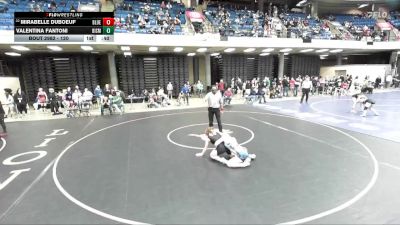 120 lbs Cons. Round 5 - Mirabelle Duboeuf, Unattached vs Valentina Fantoni, Glenbard West