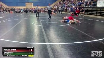 1 - 150 lbs Champ. Round 1 - Jake Bush, Castlewood vs Hunter Sebra, Lancaster High School