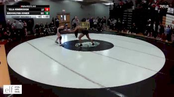 155 lbs. Champ. Round 2 - Ella Kimbrough, Lafayette (Wildwood) vs Brooklynn Joiner, North Kansas City