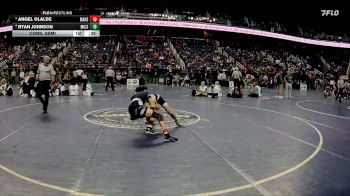 1A 106 lbs Cons. Semi - Ryan Johnson, Mountain Island Charter School vs Angel Olalde, Mount Airy High School