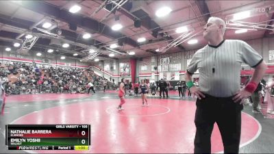 105 lbs Cons. Round 3 - Nathalie Barrera, Elsinore vs Emilyn Yoshii, Walnut