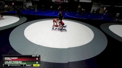 136 lbs Quarterfinal - Ayaka Naddy, California vs Cailinn Marquez, Hollister High School Wrestling