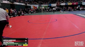 152 lbs Quarterfinal - Braidin Martin, Student Wrestling Development Program vs Justus Darbonne, Thunder Mountain