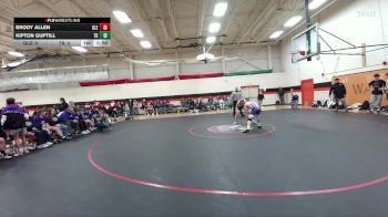 132 lbs Round 4 (6 Team) - Kipton Guptill, Tongue River vs Brody Allen, Glenrock