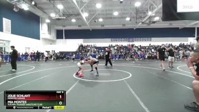 62-67 lbs Round 2 - Jolie Schlaht, Monster Garage vs Mia Montes, Yucaipa Thunder Wrestling Club